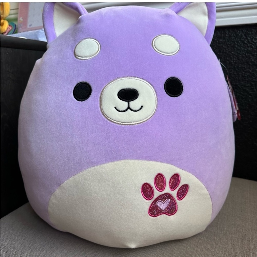 Squishmallows 16” Hoyt The Purple Shiba Inu